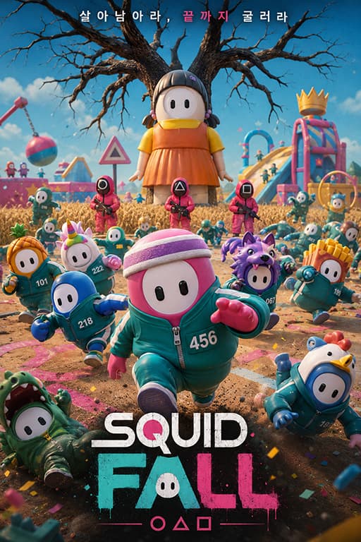 Squid Fall — 살아남아라, 끝까지 굴러라